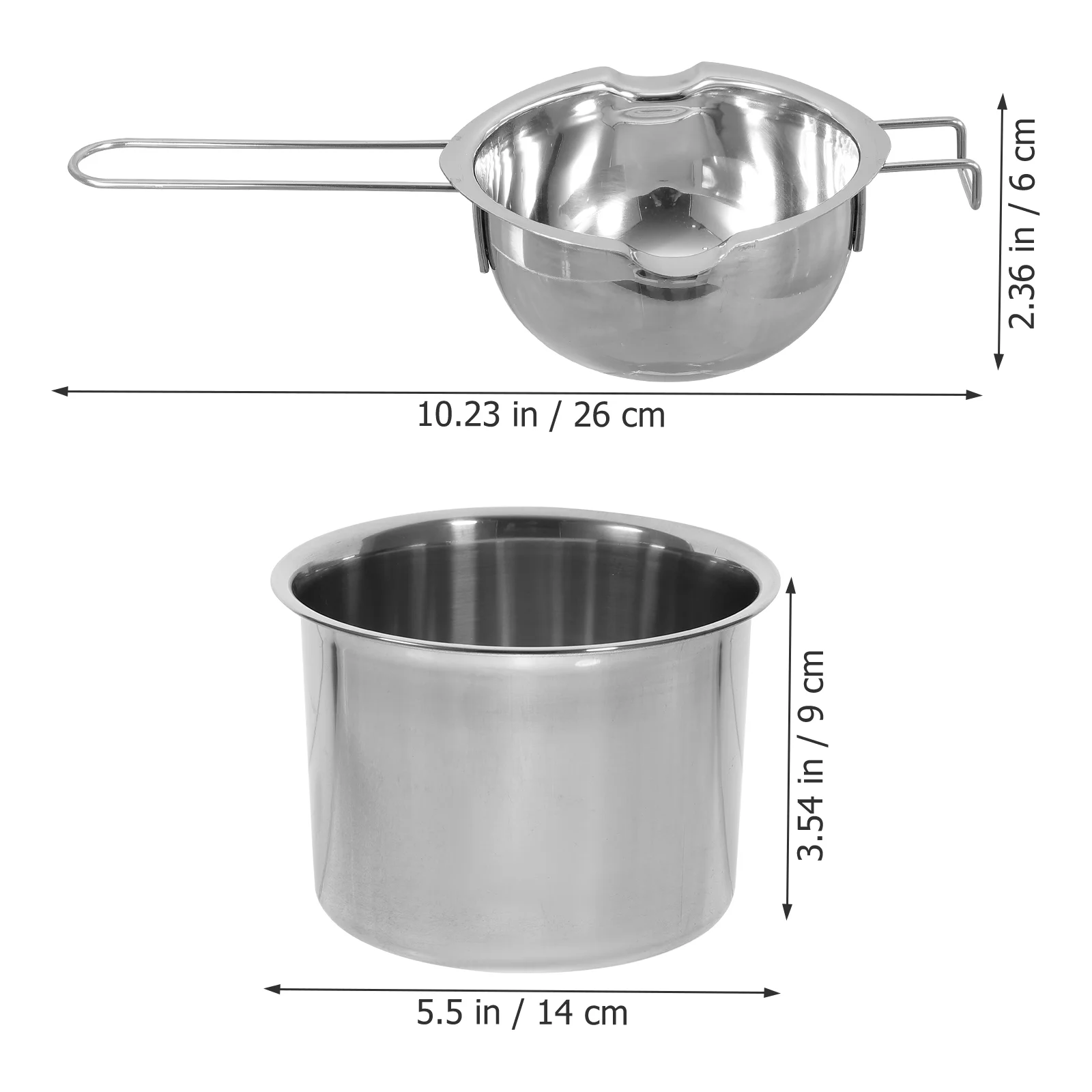 

Milk Chocolate Pan Melting Pot Metal Boiler Candy Making Soap Stainless Steel Butter Melter