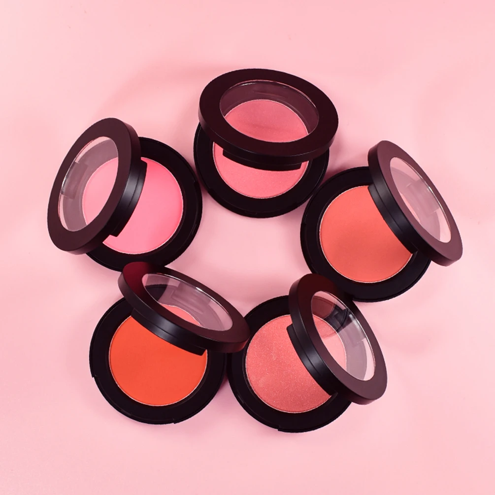 

Private Label Blush Powder & Blusher Cream Bulk Custom Logo 8+5 Round Transparent Cover Waterproof Pigment Face Makeup Pink