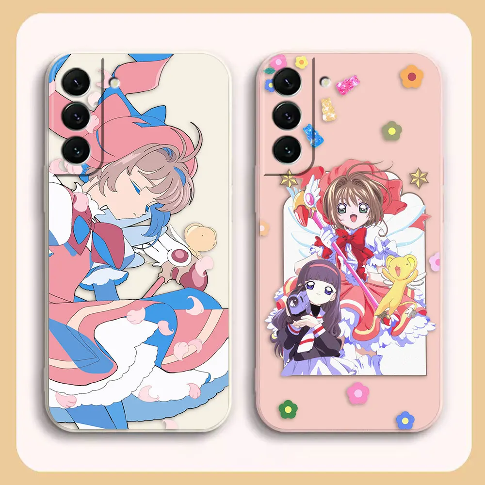 

Japan Anime Card Captor Sakura Case For Samsung Galaxy S23 S22 S21 S20 FE S11 S11E S10 S10E S9 S30 Ultra Plus 4G 5G Colour Case