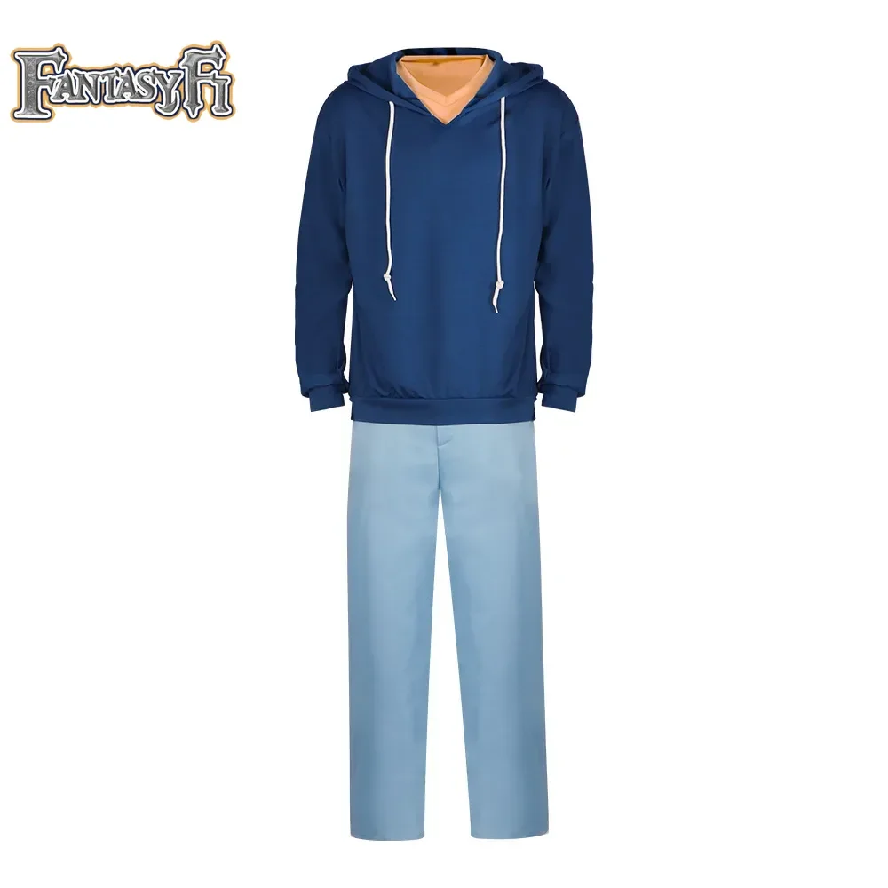 Knight Killer Sung Jin-woo Solo Jinwoo Leveling Косплей Костюм Парик Синяя толстовка с капюшоном