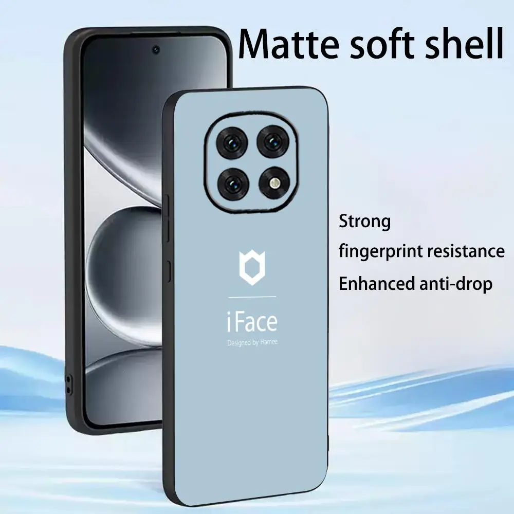 Фото Модный чехол для телефона с логотипом i-iFaceS, мягкий черный чехол для Redmi Note15 11 12 13 14Pro Plus S 5G 14C A3 №2