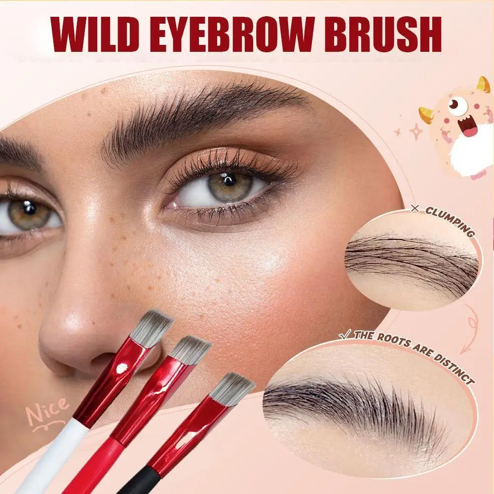 

Wild Eyebrow Brush Square Stereoscopic Eyebrow Brush Multifunction Makeup Make Brushes Brushes Brow Professional Up O8V3