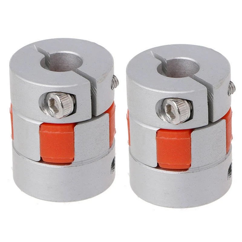 

2Pcs 5Mmx8mmx25mm CNC Stepper Motor Flexible Plum Jaw Shaft Coupling Coupler New