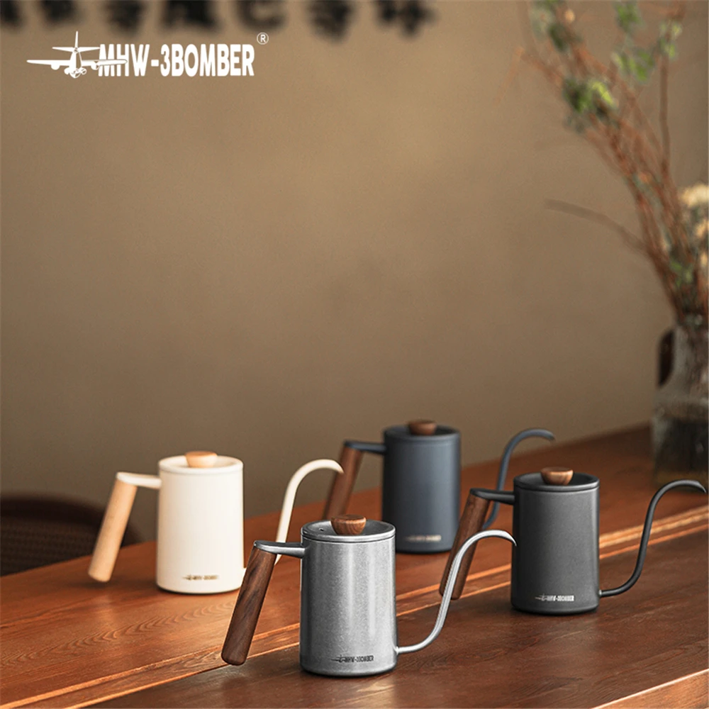 

400/600ML Drip Kettle Non-stick Stainless Steel Pour Over Coffee Tea Pot Long Narrow Spout Hand Drip Kettle Coffee Accessories