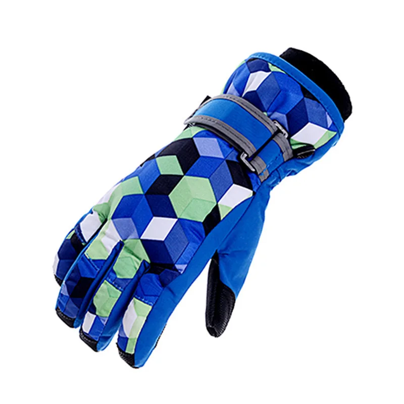

Зимние перчатки для родителей и детей, лыжные теплые ветрозащитные водонепроницаемые Нескользящие перчатки для взрослых и детей, спортивные варежки для велоспорта и гонок