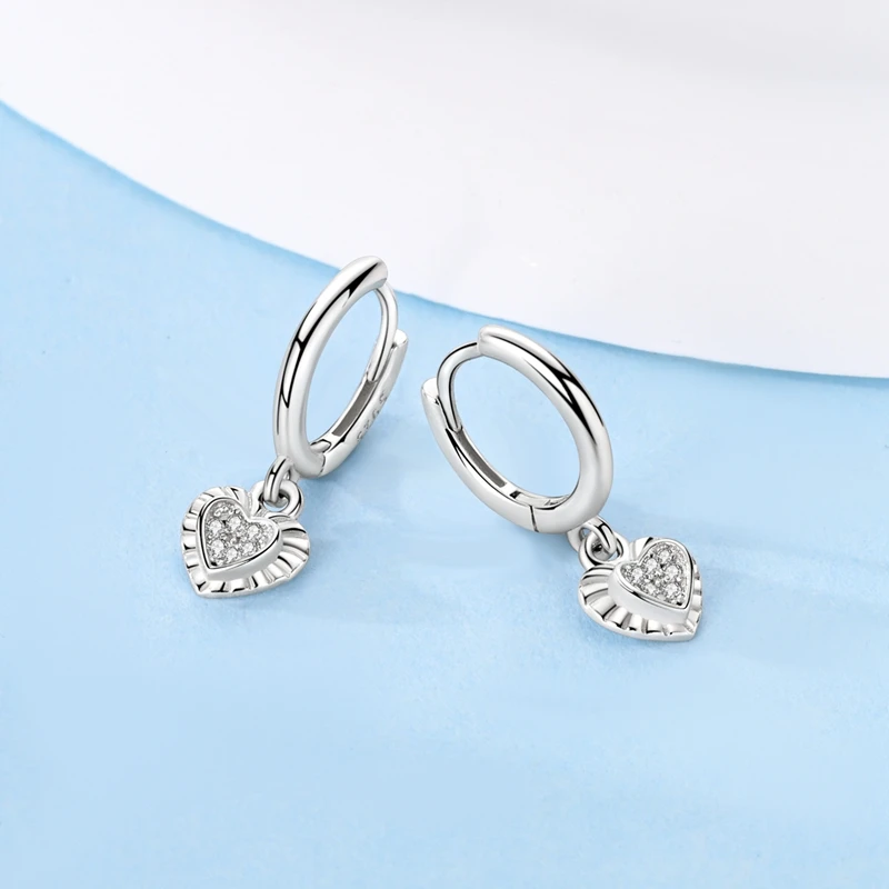 Новинка 2024 белые простые складные серьги из стерлингового серебра 925 пробы с