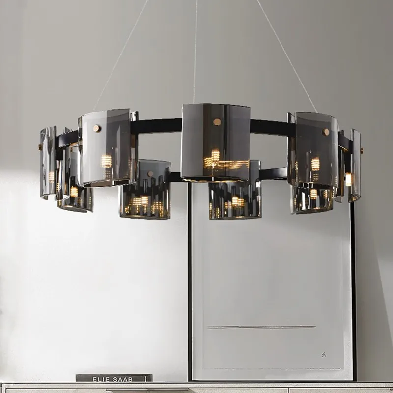 

Art Chandelier LED Pendant Lamp Light Creative Modern Dining Living Room Luxury Hanging Glass Bedroom Study Deco Fixtures