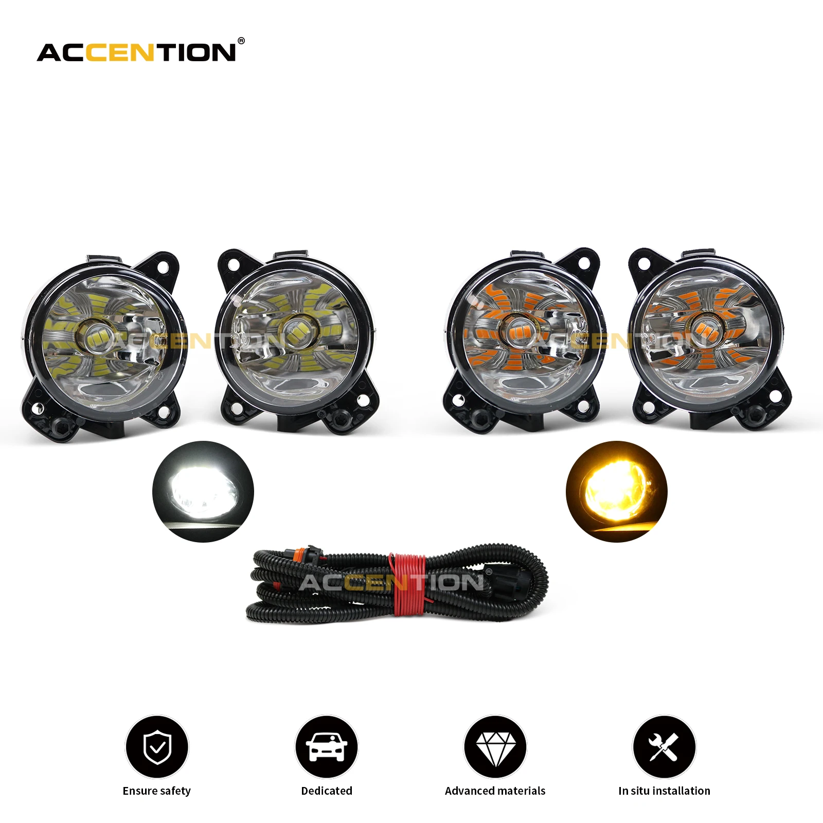 

Передняя светодиодная противотуманная фара в сборе для Skoda Fabia MK2 2007 2008 2009 2010 Roomster 2006 2007 2008 2009