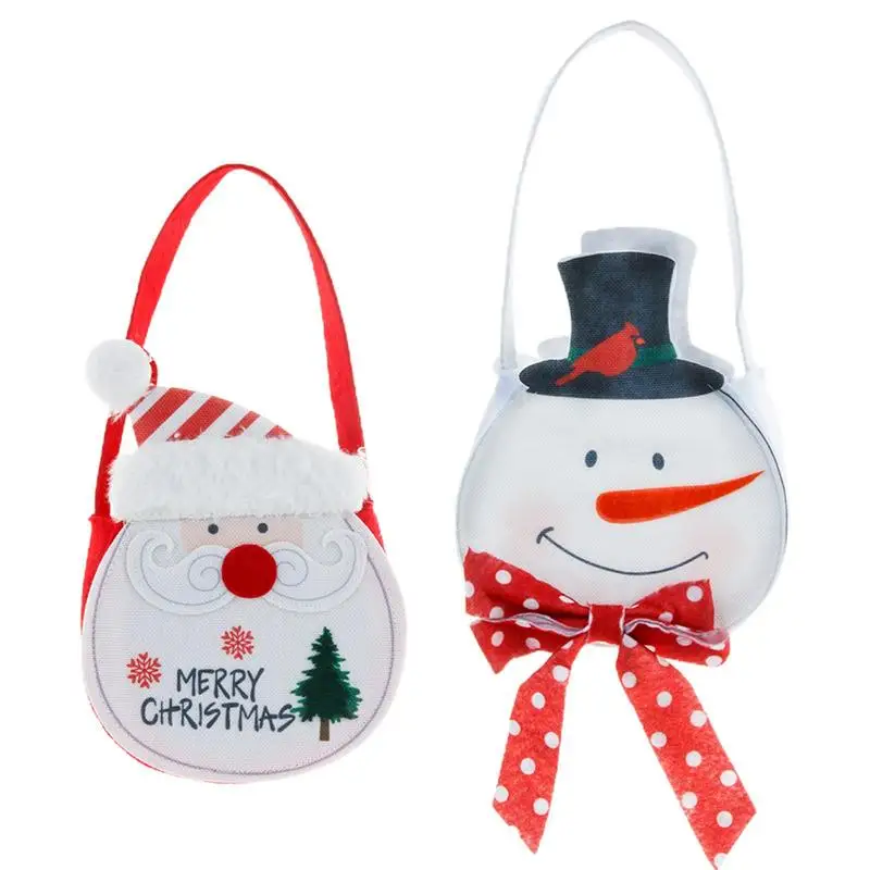 

Рождественский мешок для конфет, милый Санта-Клаус, женский подарок, сумки, рождественские украшения для дома, новый год