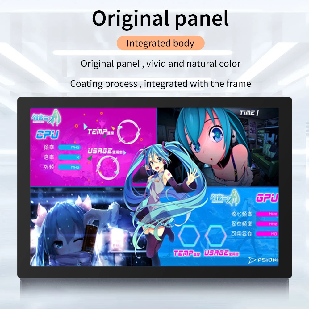 

5 Inch IPS Computer Secondary Screen CPU GPU RAM HDD USB PC Computer Display 360 Degree Rotation Freely AIDA64 for Mini ITX Case