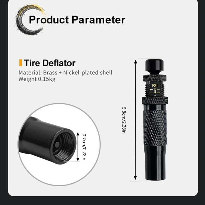 Q39F 4 шт. регулируемые дефляторы для настройки давления в шинах мотоцикла