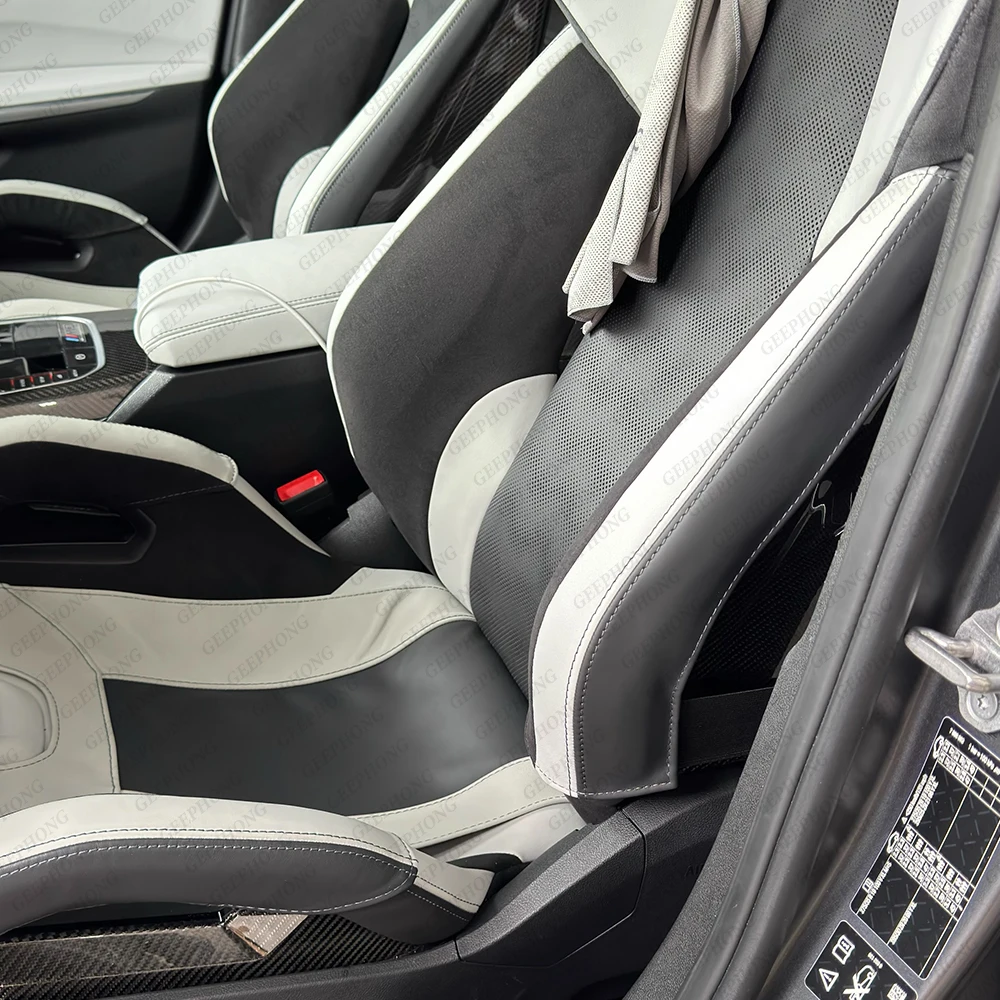 Фото Защитный чехол из натуральной кожи для боковых подлокотников сидений M Carbon Bucket Seat, для BMW G87 M2, G80/G81 M3, G82/G83 M4, F90 M5 и F92 M8 №4