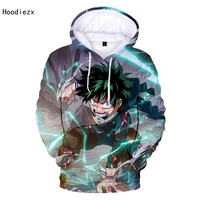 2022 new anime my hero academia deku 3d print hoodie menwomen hip hop harajuku casual long sleeve super oversized clothes