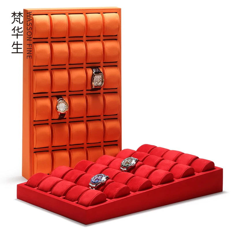 Can be placed live watch display tray high-end watch display tray large-capacity watch storage table customization