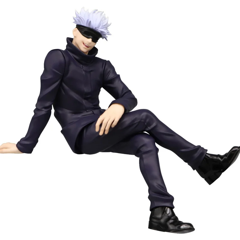 

Anime Figure Jujutsu Kaisen Figurine Sitting Ver. Gojo Satoru PVC Action Figures Collection Model Toys