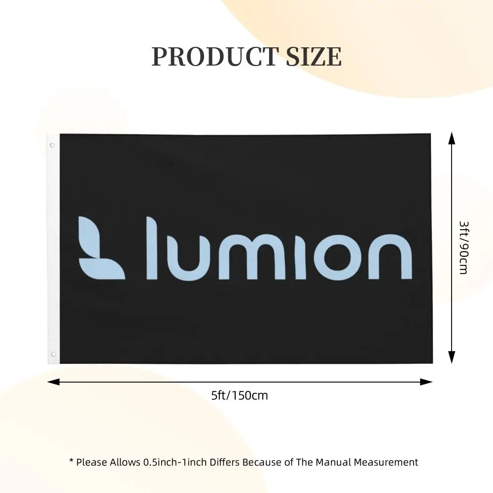 НОВЫЙ двухсторонний баннер Lumion флаг Бриз садовый декоративный для вечеринки 3x5