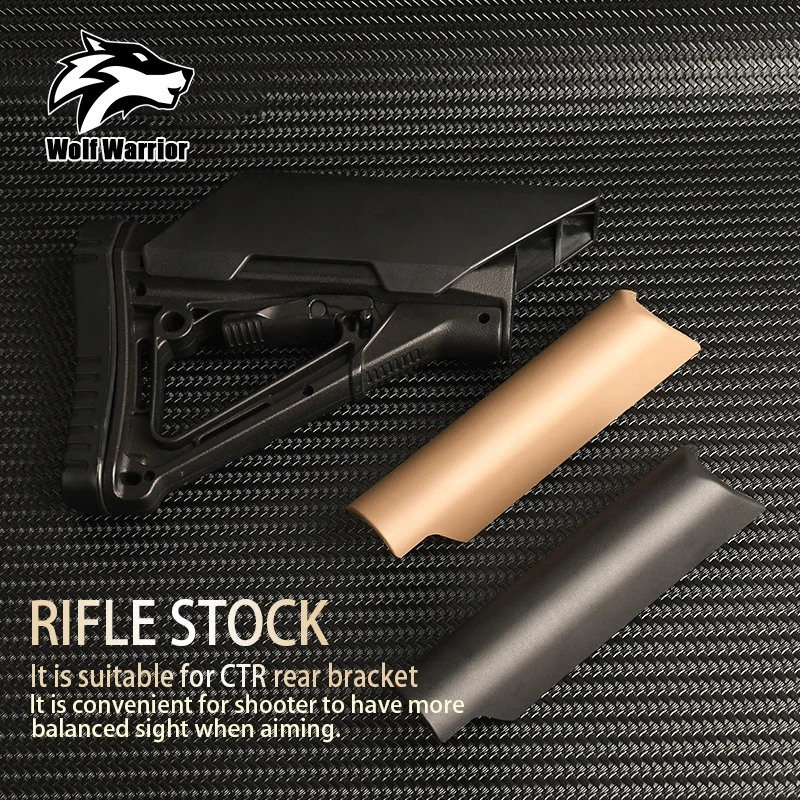 Фото WADSN Тактический нейлон CTR High Low Cheek Riser Style MAG PUL Industry AR M4 Stock Страйкбольная винтовка Аксессуары для охотничьего оружия №1