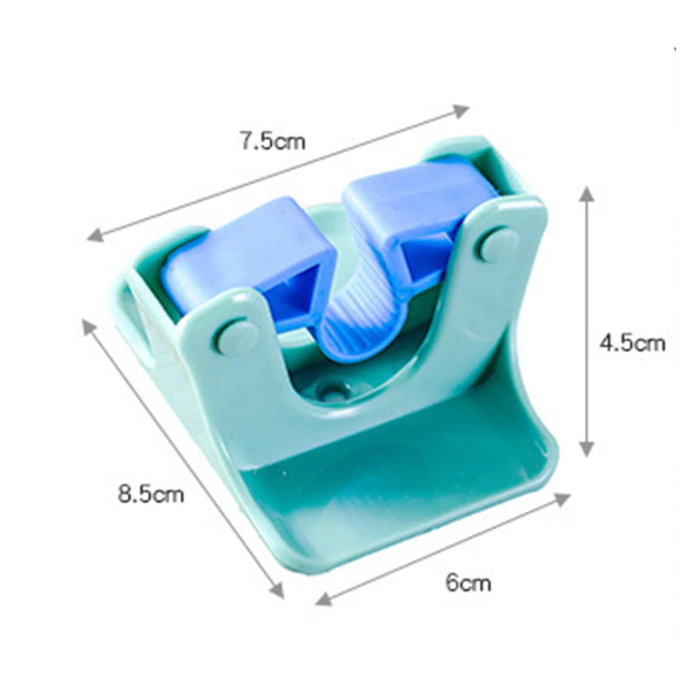 

Mop Hook Hook Mop Clamp Strong Carrying Capacity Wall Mount Waterproof 4Pcs 7.5*4.5*8.5cm Hanging Broom Stands