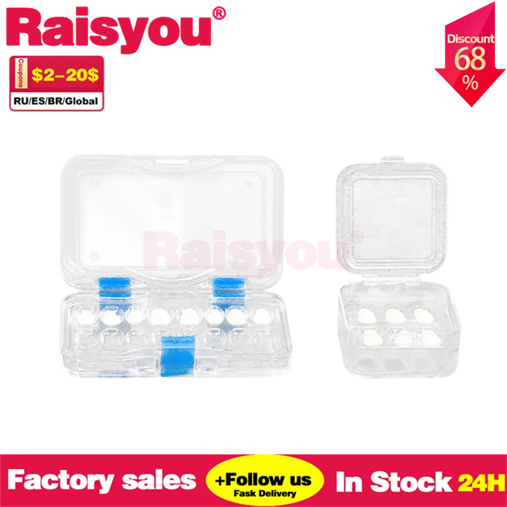 

Hot Sale 1 piece Plastic Transparent Dental Denture Teeth Case Box With Film Inside Membrane Jewelry Boxes 38*38*17mm