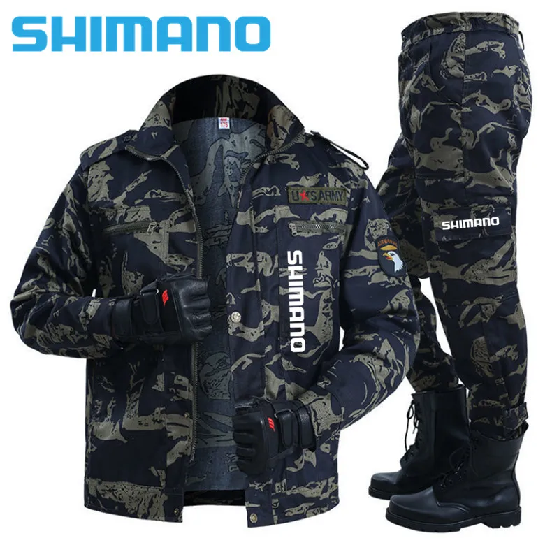 

Костюм Shimano для рыбалки, одежда, тактическая камуфляжная рыболовная куртка, Мужская ветрозащитная прочная тонкая одежда для улицы, одежда д...