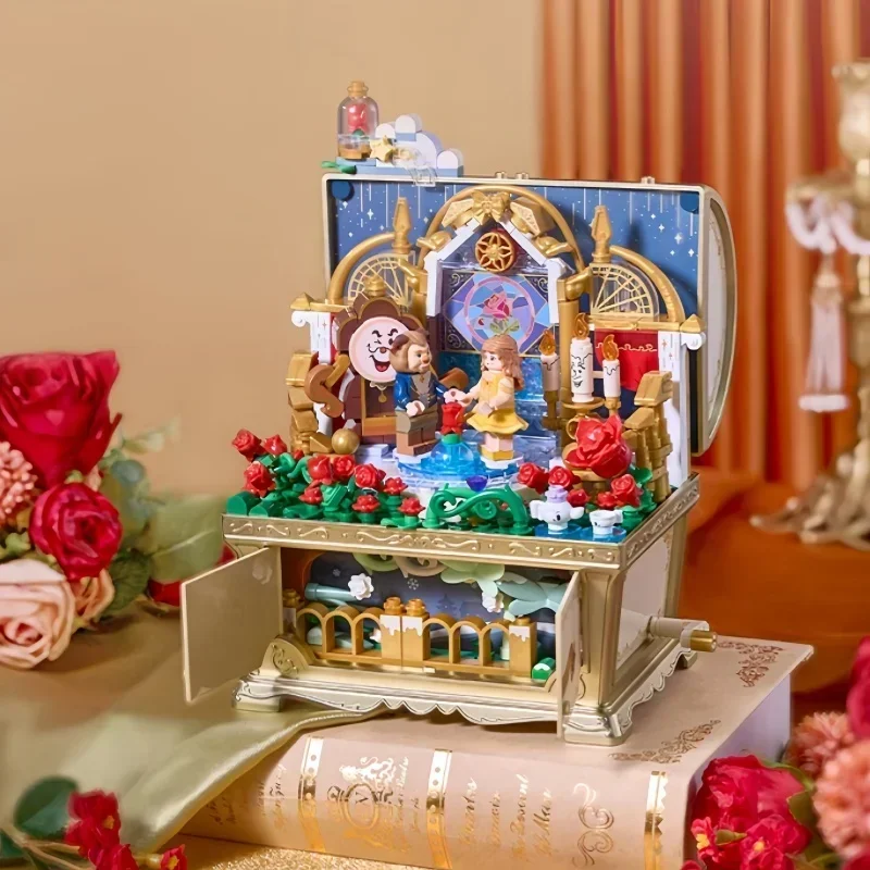 Новые сказочные музыкальные сокровища сундук строительные блоки Алиса Пиноккио