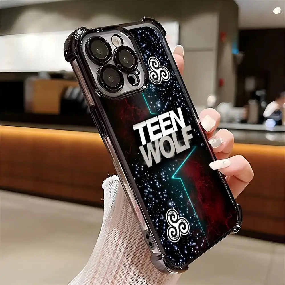 Фото Винтажный чехол для телефона Teen Wolf с покрытием для iPhone 17 Pro Max, 16E, 15, 14 Plus, 13, 12, 11 Air, противоударный, с воздушной подушкой, мягкий чехол №3