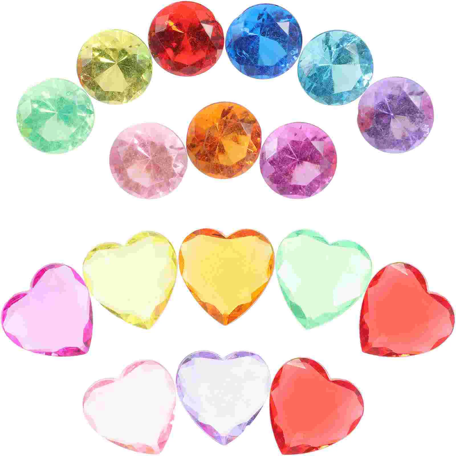 

100 Pcs Acrylic Diamonds Crafts Gems DIY Supplies Kids Girl Toys Making Girls