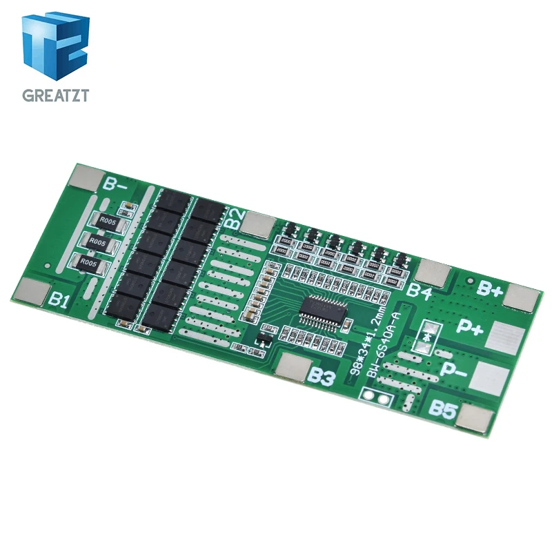 Литий-ионный аккумулятор TZT 24 В 6S 40 А BMS 18650 плата послепродажного освещения на