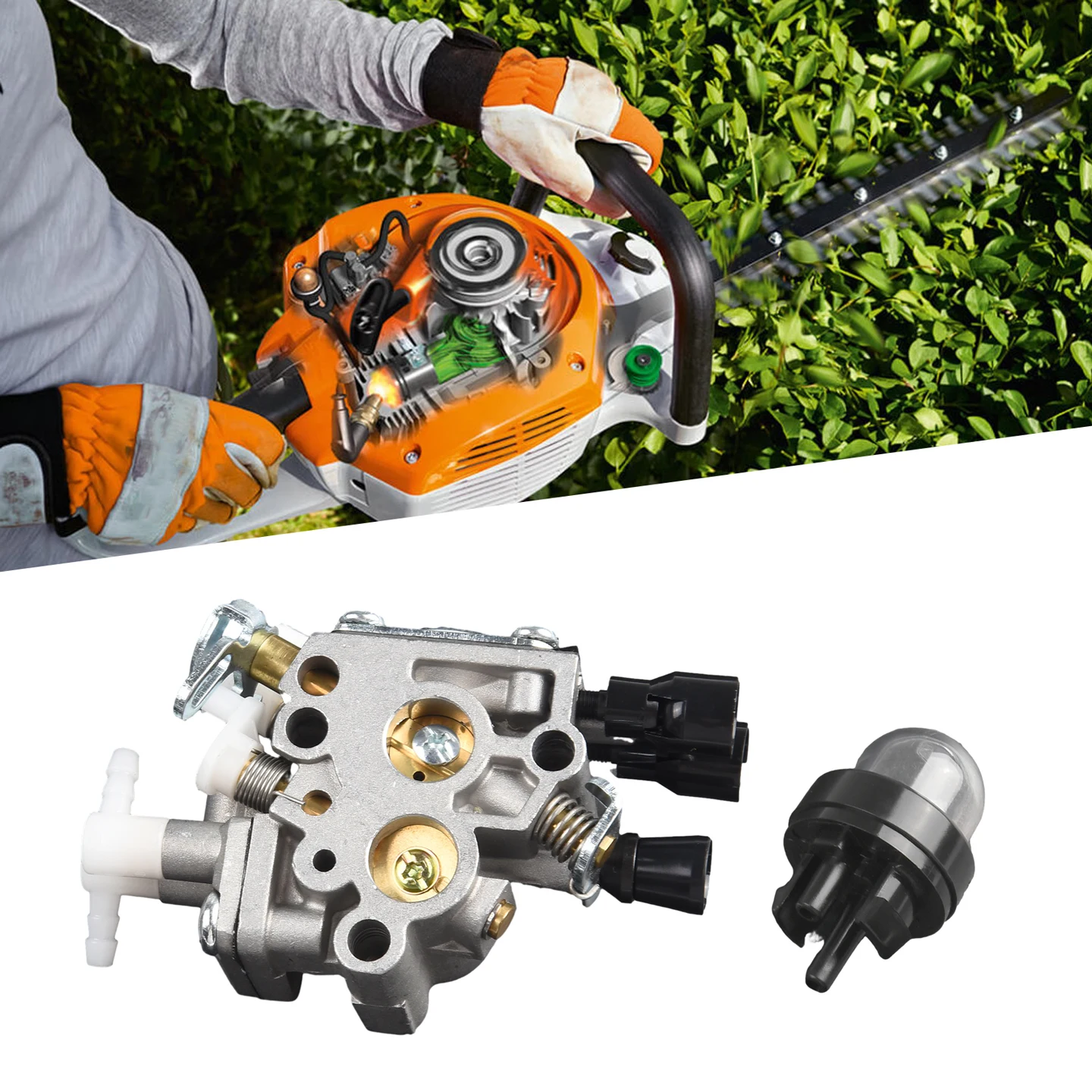 

Праймер для карбюратора, лампа для серий Stihl HS46 HS56 S195J S195G HS56 4242 120, запчасти для садового двигателя