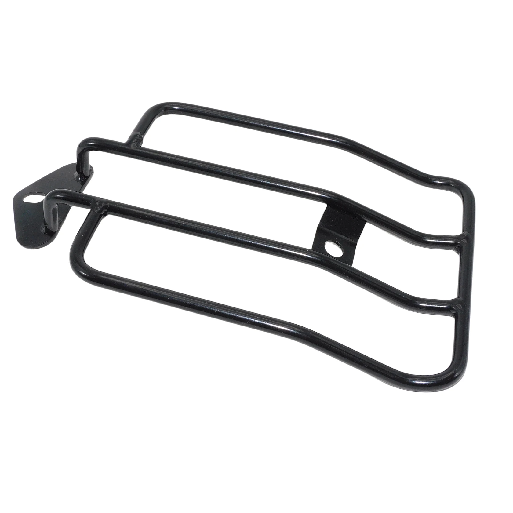 

Багажная стойка для заднего сиденья мотоцикла, черная/хромированная полка для Harley Sportster XL Iron 1200 883 SuperLow 2004-Up