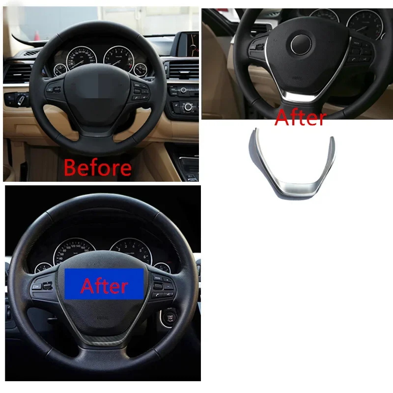 Декоративная рамка на руль для BMW 1 3 Series F20 F30 F34 3GT 320i 328i 118