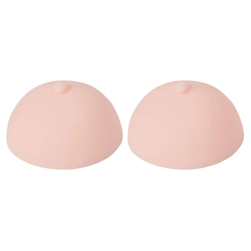 

2X 3D Tattoo Areola Practicing Skin Silicone Fake Breasts Chest Pleural Practice Mould For Beginners Permanent Makeup