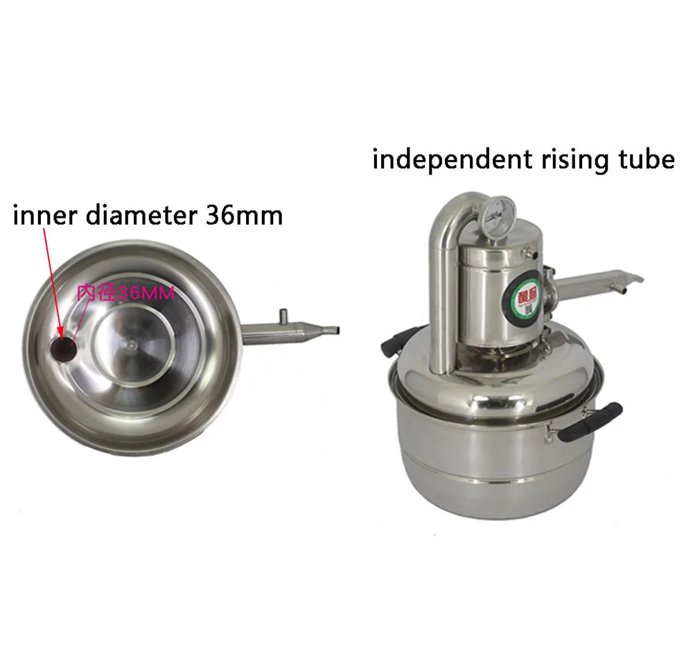 

Домашний спиртовой дистиллятор из нержавеющей стали, бойлер для вина, дистилляционное оборудование на 10 л/15 л, устройство для домашнего приготовления