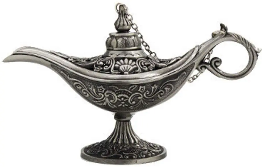 

HYB Волшебная Лампа Алладина классические металлические поделки, желания, светильник ароматическая плита, креативные предметы домашней меб...