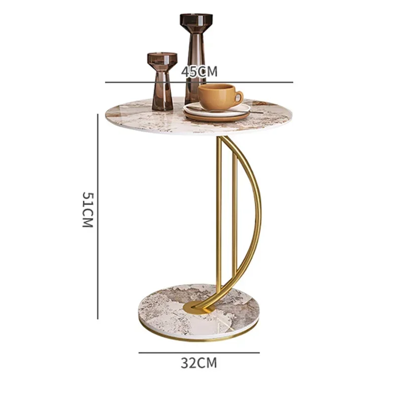 Роскошные мраморные журнальные столики премиум-класса книжный круглый