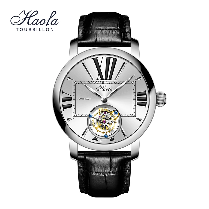 

Haofa Luxury Seagull Movement ST8230 Tourbillon Watch For Men Sapphire Tourbillon Manual Flying Wristwatches Waterproof Fashion