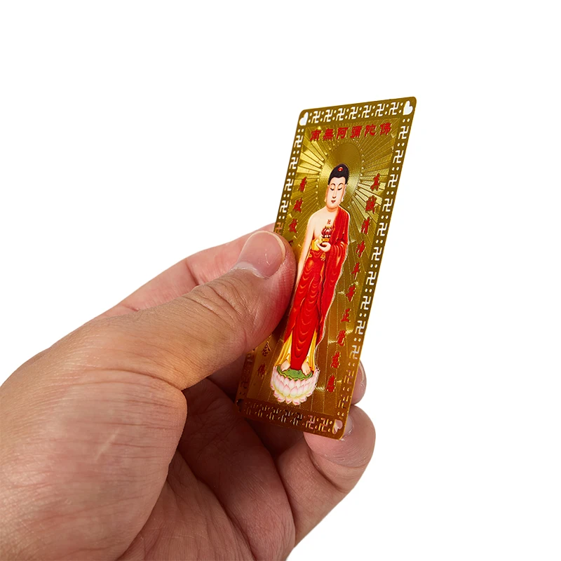 Коллекция тибетская буддистская Изысканная медная карточка амулет танка на