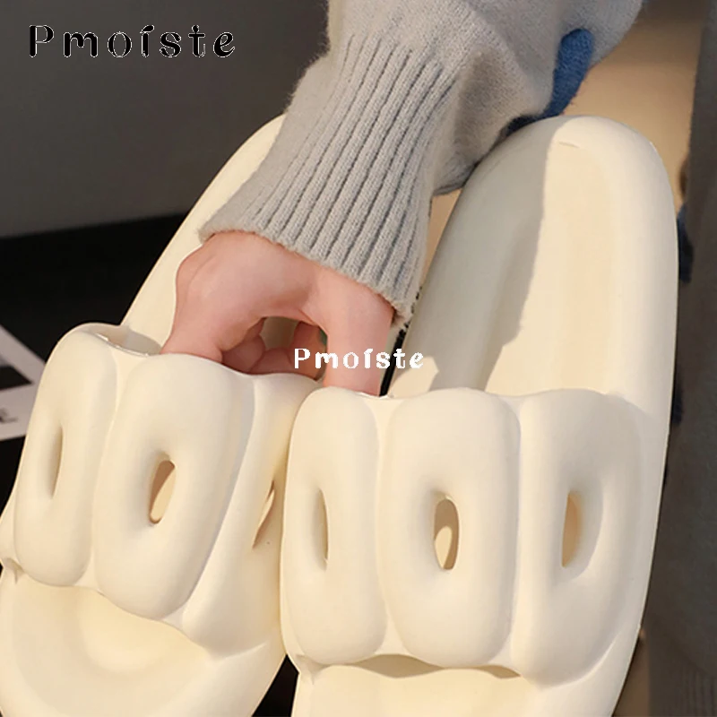 Summer Women Home Slippers Comfortable Bathroom Shoes Sturdy Sole EVA Slipper Soft Cute Wear-resistant Shoes for Women