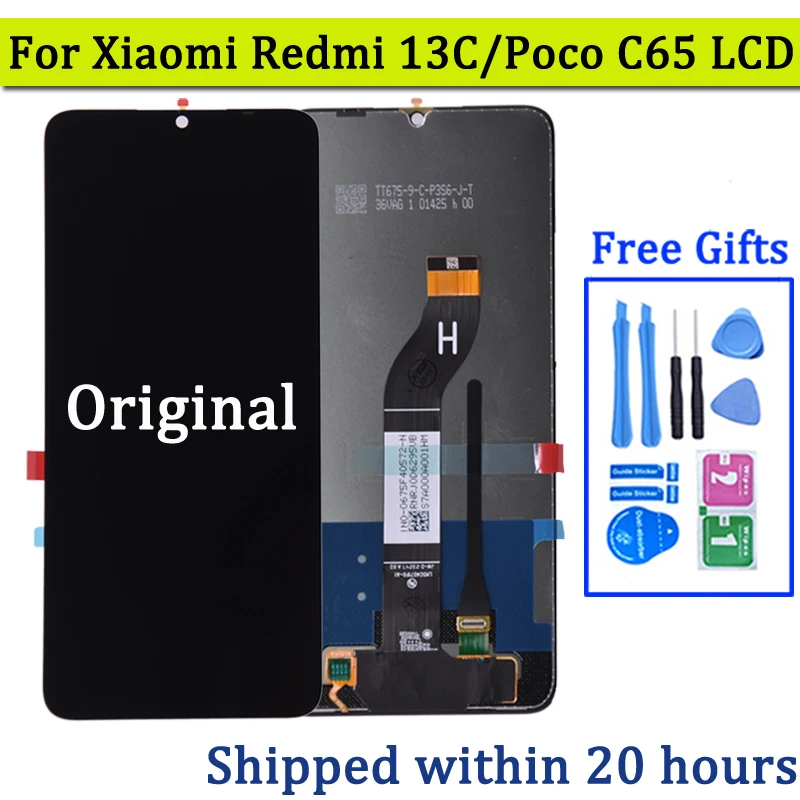 ЖК-дисплей 6 74 ''для Xiaomi Redmi 13C с сенсорным экраном и дигитайзером в сборе для Poco
