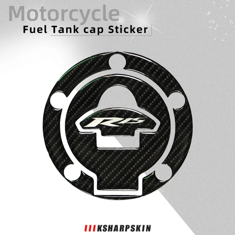 

3D наклейка из углеродного волокна для крышки топливного бака, Защитная Наклейка для Yamaha YAMAHA YZF-R15 r15