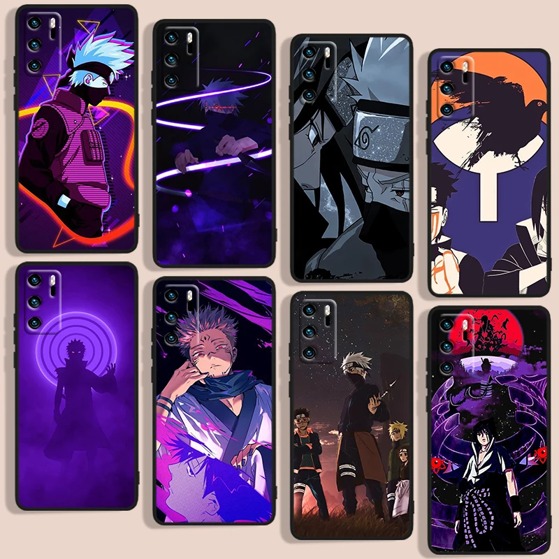 

Anime Naruto Hyun Phone Case For Huawei P10 P20 P30 P40 P50 Lite Pro 2019 Plus Lite E 5G Black luxury Silicone Back Soft Capa