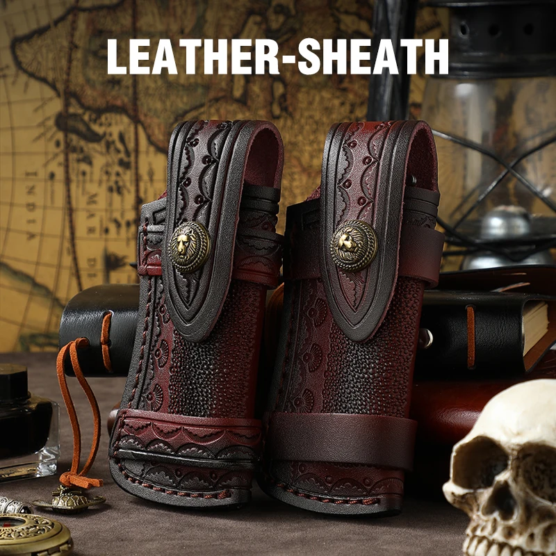 Складной футляр для ножей из кожи/воловьей кожи чехол ремня сумка хранения