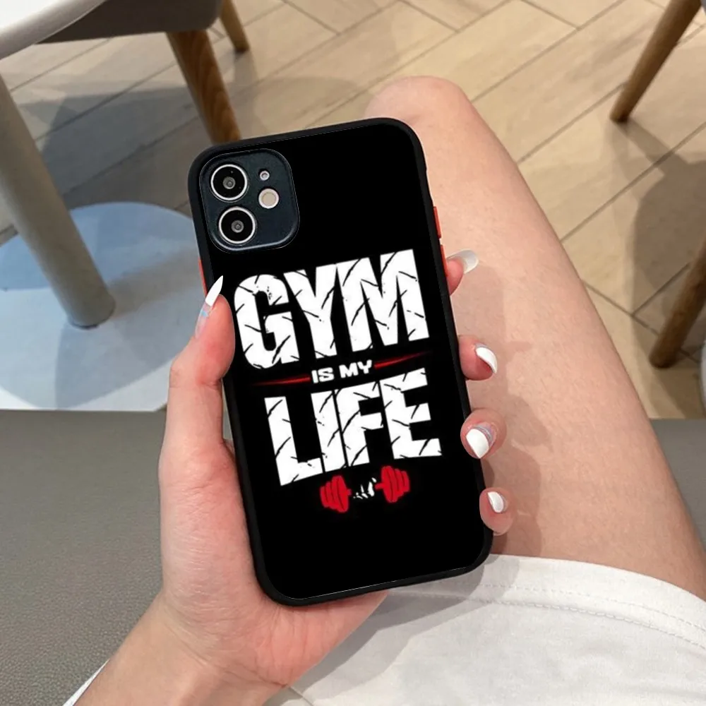 Чехол для телефона тренажерного зала фитнеса бодибилдинга iPhone 14 X XR XS 7 8 Plus 11 12 13 pro