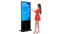 55 inch indoor touch screen vertical lcd panel stand advertising display led advertising machine full hd big advertising screen