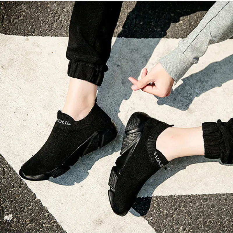 Heidsy Ultralight Comfortable Couple Casual Shoe Women's Walking Sock Sneakers Soft Summer Big Size 35-45 Light Unisex Footwear