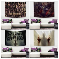 the walking dead hanging bohemian tapestry art science fiction room home decor wall hanging sheets