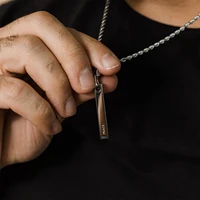 3D Bar Peace Necklace 1