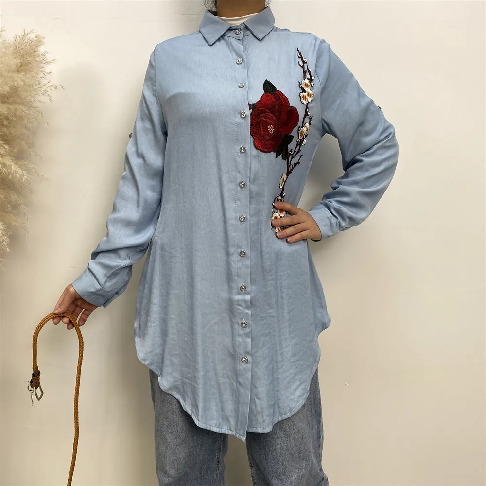 Женская мусульманская рубашка модная повседневная Турция Абая исламский