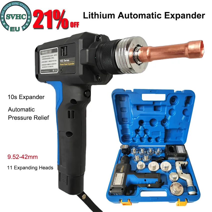 

VEE-2 Полностью автоматический расширитель Электрический расширитель медной трубки Расширитель раскладки кондиционера с литиевой батареей