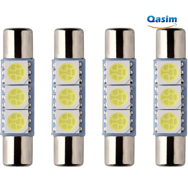 

4 шт. C5W Festoon T6 28 мм 31 мм для автомобиля, солнцезащитный козырек, внутреннее зеркало, купольные лампы с картой 6615F 6614F 3021 3022 5050